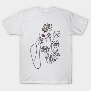 bohemian flower girl gift,female flower head for mother's day T-Shirt